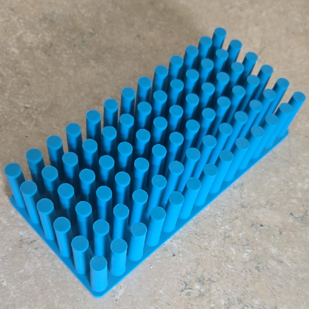 Blue Silicone Desk Pen Organizer